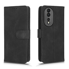 Coque Portefeuille Livre Cuir Etui Clapet L01Z pour Huawei Honor 80 5G Noir