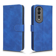 Coque Portefeuille Livre Cuir Etui Clapet L01Z pour Huawei Honor 80 Pro 5G Bleu