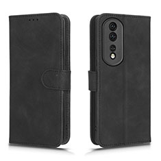 Coque Portefeuille Livre Cuir Etui Clapet L01Z pour Huawei Honor 80 Pro 5G Noir