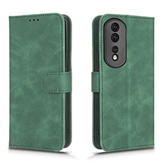 Coque Portefeuille Livre Cuir Etui Clapet L01Z pour Huawei Honor 80 Pro 5G Vert