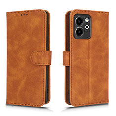 Coque Portefeuille Livre Cuir Etui Clapet L01Z pour Huawei Honor 80 SE 5G Marron