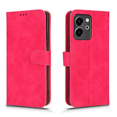 Coque Portefeuille Livre Cuir Etui Clapet L01Z pour Huawei Honor 80 SE 5G Rose Rouge