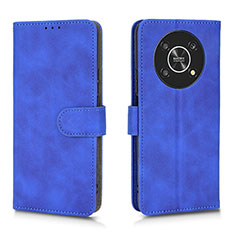 Coque Portefeuille Livre Cuir Etui Clapet L01Z pour Huawei Honor Magic4 Lite 5G Bleu