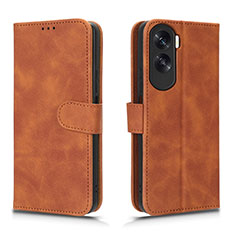 Coque Portefeuille Livre Cuir Etui Clapet L01Z pour Huawei Honor X50i 5G Marron