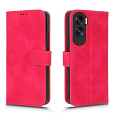 Coque Portefeuille Livre Cuir Etui Clapet L01Z pour Huawei Honor X50i 5G Rose Rouge