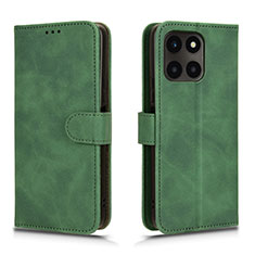 Coque Portefeuille Livre Cuir Etui Clapet L01Z pour Huawei Honor X6a Vert