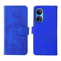 Coque Portefeuille Livre Cuir Etui Clapet L01Z pour Huawei Honor X7 Bleu