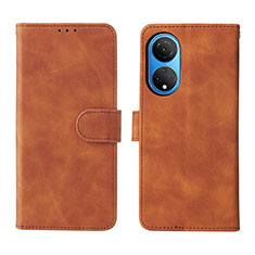 Coque Portefeuille Livre Cuir Etui Clapet L01Z pour Huawei Honor X7 Marron