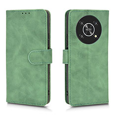 Coque Portefeuille Livre Cuir Etui Clapet L01Z pour Huawei Honor X9 5G Vert