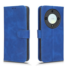 Coque Portefeuille Livre Cuir Etui Clapet L01Z pour Huawei Honor X9a 5G Bleu