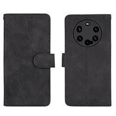 Coque Portefeuille Livre Cuir Etui Clapet L01Z pour Huawei Mate 40 Pro+ Plus Noir