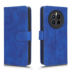 Coque Portefeuille Livre Cuir Etui Clapet L01Z pour Huawei Mate 50 Bleu