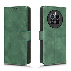 Coque Portefeuille Livre Cuir Etui Clapet L01Z pour Huawei Mate 50 Vert