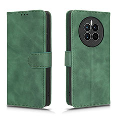 Coque Portefeuille Livre Cuir Etui Clapet L01Z pour Huawei Mate 50E Vert