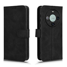 Coque Portefeuille Livre Cuir Etui Clapet L01Z pour Huawei Mate 60 Noir