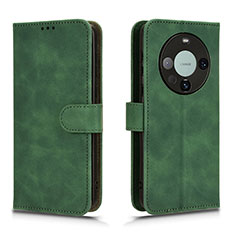 Coque Portefeuille Livre Cuir Etui Clapet L01Z pour Huawei Mate 60 Pro+ Plus Vert