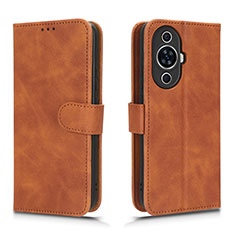 Coque Portefeuille Livre Cuir Etui Clapet L01Z pour Huawei Nova 11 Marron