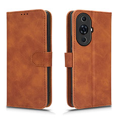 Coque Portefeuille Livre Cuir Etui Clapet L01Z pour Huawei Nova 11 Pro Marron