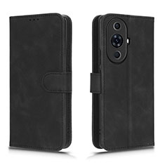 Coque Portefeuille Livre Cuir Etui Clapet L01Z pour Huawei Nova 11 Pro Noir