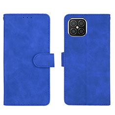 Coque Portefeuille Livre Cuir Etui Clapet L01Z pour Huawei Nova 8 SE 4G Bleu