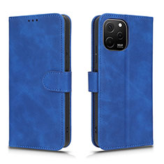 Coque Portefeuille Livre Cuir Etui Clapet L01Z pour Huawei Nova Y61 Bleu