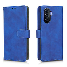 Coque Portefeuille Livre Cuir Etui Clapet L01Z pour Huawei Nova Y70 Bleu