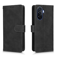 Coque Portefeuille Livre Cuir Etui Clapet L01Z pour Huawei Nova Y70 Noir