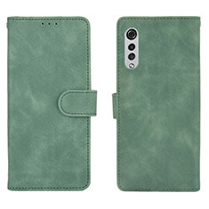 Coque Portefeuille Livre Cuir Etui Clapet L01Z pour LG Velvet 4G Vert