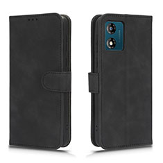 Coque Portefeuille Livre Cuir Etui Clapet L01Z pour Motorola Moto E13 Noir