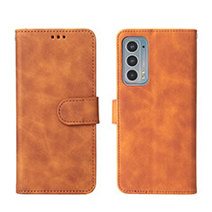 Coque Portefeuille Livre Cuir Etui Clapet L01Z pour Motorola Moto Edge 20 5G Marron