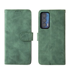 Coque Portefeuille Livre Cuir Etui Clapet L01Z pour Motorola Moto Edge (2021) 5G Vert