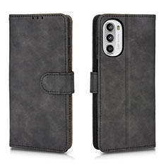 Coque Portefeuille Livre Cuir Etui Clapet L01Z pour Motorola Moto Edge (2022) 5G Noir