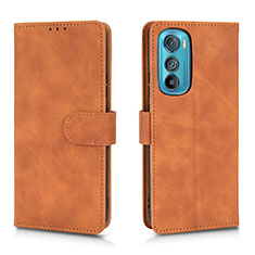 Coque Portefeuille Livre Cuir Etui Clapet L01Z pour Motorola Moto Edge 30 5G Marron