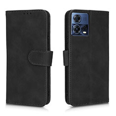 Coque Portefeuille Livre Cuir Etui Clapet L01Z pour Motorola Moto Edge 30 Fusion 5G Noir