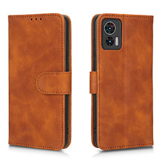 Coque Portefeuille Livre Cuir Etui Clapet L01Z pour Motorola Moto Edge 30 Lite 5G Marron