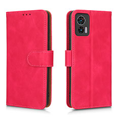 Coque Portefeuille Livre Cuir Etui Clapet L01Z pour Motorola Moto Edge 30 Lite 5G Rose Rouge