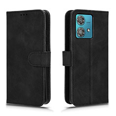 Coque Portefeuille Livre Cuir Etui Clapet L01Z pour Motorola Moto Edge 40 Neo 5G Noir