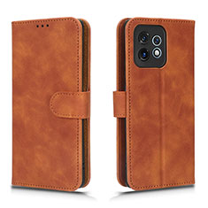 Coque Portefeuille Livre Cuir Etui Clapet L01Z pour Motorola Moto Edge 40 Pro 5G Marron