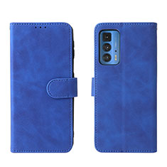 Coque Portefeuille Livre Cuir Etui Clapet L01Z pour Motorola Moto Edge S Pro 5G Bleu