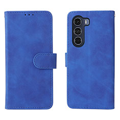 Coque Portefeuille Livre Cuir Etui Clapet L01Z pour Motorola Moto Edge S30 5G Bleu