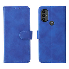 Coque Portefeuille Livre Cuir Etui Clapet L01Z pour Motorola Moto G Play (2023) Bleu