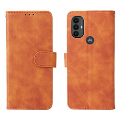 Coque Portefeuille Livre Cuir Etui Clapet L01Z pour Motorola Moto G Play Gen 2 Marron