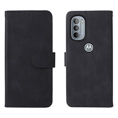 Coque Portefeuille Livre Cuir Etui Clapet L01Z pour Motorola Moto G31 Noir