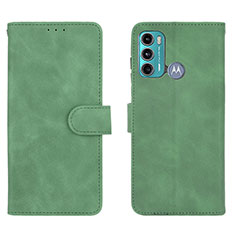 Coque Portefeuille Livre Cuir Etui Clapet L01Z pour Motorola Moto G40 Fusion Vert