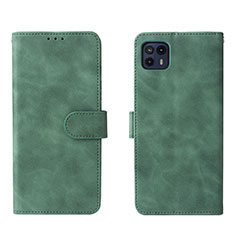 Coque Portefeuille Livre Cuir Etui Clapet L01Z pour Motorola Moto G50 5G Vert