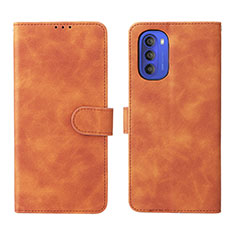 Coque Portefeuille Livre Cuir Etui Clapet L01Z pour Motorola Moto G51 5G Marron