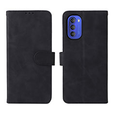 Coque Portefeuille Livre Cuir Etui Clapet L01Z pour Motorola Moto G51 5G Noir