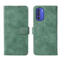 Coque Portefeuille Livre Cuir Etui Clapet L01Z pour Motorola Moto G51 5G Vert