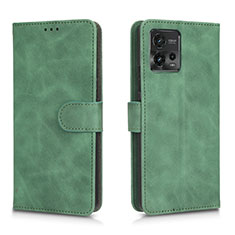 Coque Portefeuille Livre Cuir Etui Clapet L01Z pour Motorola Moto G72 Vert