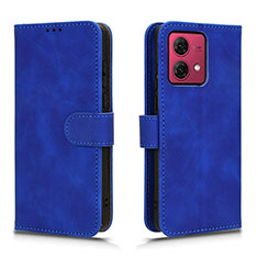 Coque Portefeuille Livre Cuir Etui Clapet L01Z pour Motorola Moto G84 5G Bleu